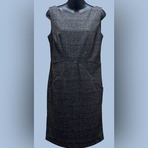 Zara Gray Plaid Sheath Dress size M